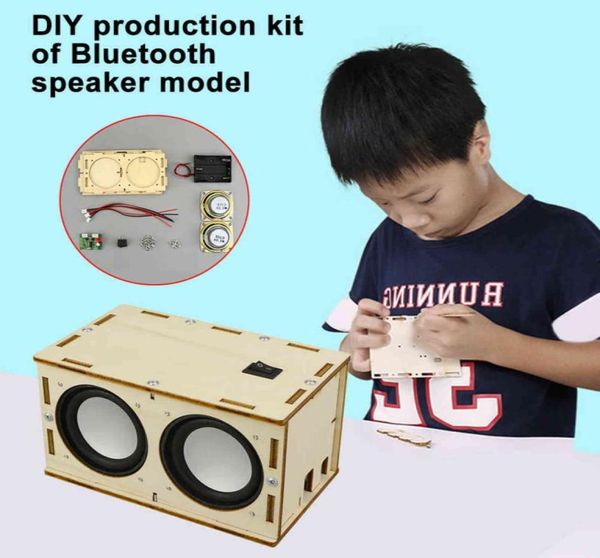 Электронный усилитель звука DIY Bluetooth-динамик Box Kit ABS с батарейным питанием для детей и взрослых портативный ручной работы нетоксичный сейф H11112013716