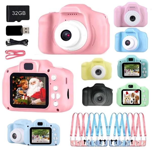 Fotocamere Fotocamere giocattolo Bambini Macchina fotografica per bambini Mini giocattoli educativi per bambini Regali per bambini Regalo di compleanno Fotocamera digitale Proiezione video 1080P