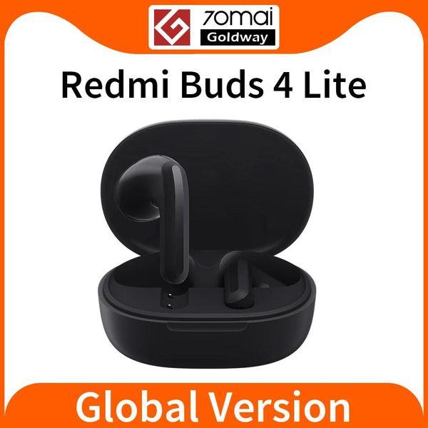 Fones de ouvido nova versão global xiaomi redmi buds 4 lite tws wireless fone de ouvido bluetooth 5.3 chamado ruído cancelando os fones de ouvido IP54 4 fone de ouvido