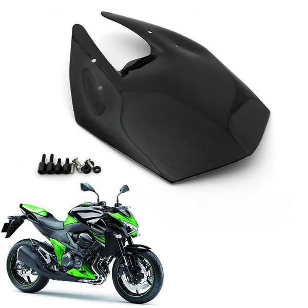 Parabrezza ABS per parabrezza a doppia bolla nero trasparente per moto per Kawasaki Z800 2013-2014