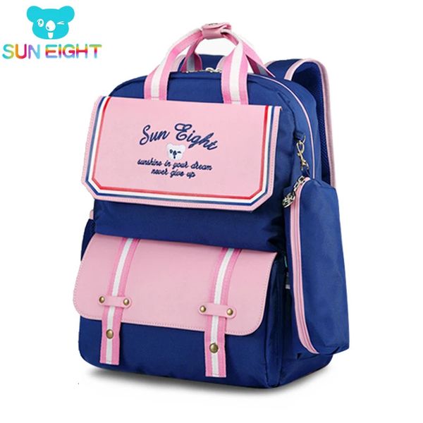 Sun Sekiz Ortopedi Back Girls School Bags Çocuk Sırt Çantaları Satchel Okul Sırt Çantası Çocuk Okul Çantası 240102