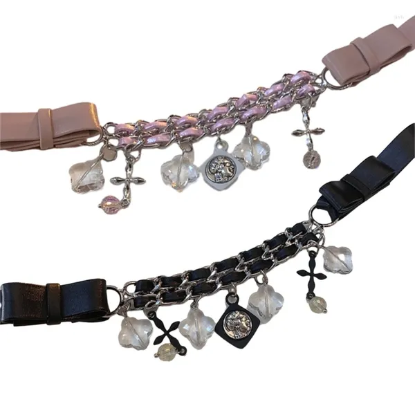 Halsband Mode Trend Harajuku Leder Schlüsselbein Kette Temperament Einfache Halskette