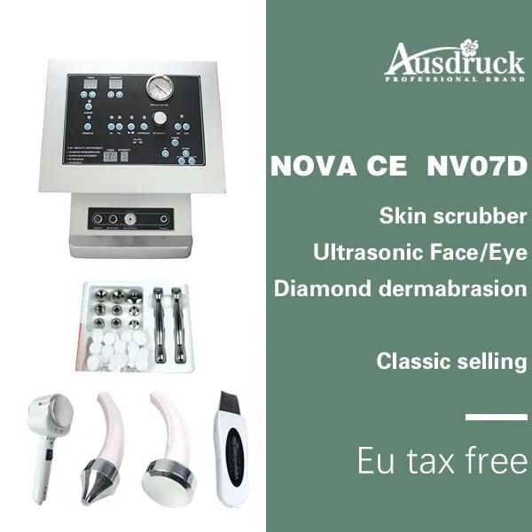 Microdermoabrasão Pro Diamond Micro dermoabrasão Peeling Máquina Ultrassônica purificador de pele quente frio martelo rejuvenescimento da pele Dispositivo de cuidados faciais anti