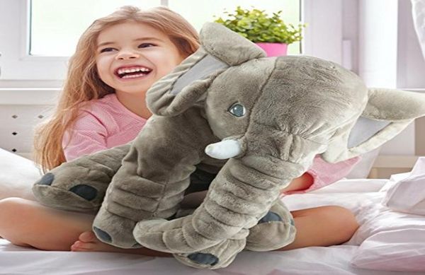 Nuovi bambini carino grande naso lungo elefante sonno cuscino bambino peluche cuscino lombare bambola per bambini 40 * 30 cm5116326