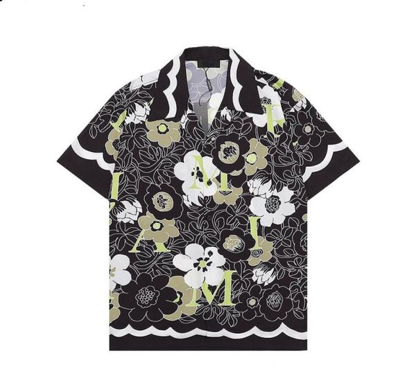 Mode Hawaii FLOWER CAMP Brief Drucken Strand Shirts Bowling Casual Shirts Männer Sommer Kleid Shirt5411437