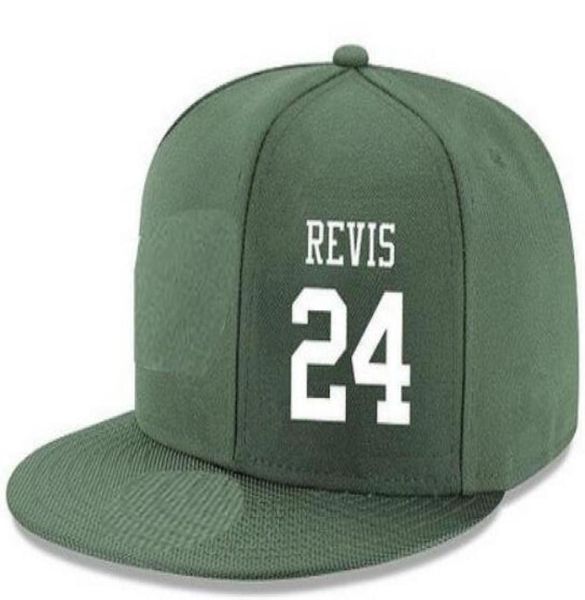 Chapéus snapback personalizados qualquer nome de jogador número 24 Revis 22 Forte chapéu personalizado TODOS os bonés de equipe aceitam bordado plano feito sob encomenda Lo7599600