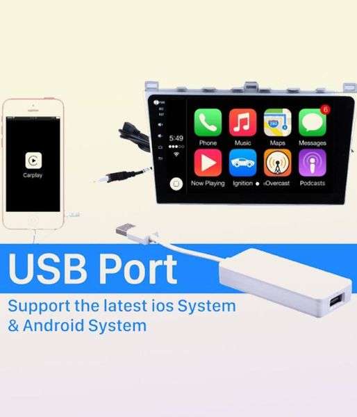 Plug-and-Play-Apple Carplay Auto-USB-Dongle für Auto-Touchscreen-Radio, unterstützt iOS, iPhone, Siri-Mikrofon, Sprachsteuerung4046119