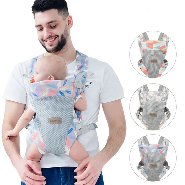 Saco de bebê portátil mochila ergonômica nascido para criança frente e traseira titular canguru envoltório estilingue acessórios do bebê 240103