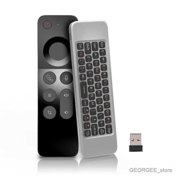 Handy-Tastaturen 2,4 G Wireless Voice Air Mouse Fernbedienung Mini Tastatur für Android TV BOX/Windows/Linux Gyroskop Fernbedienung