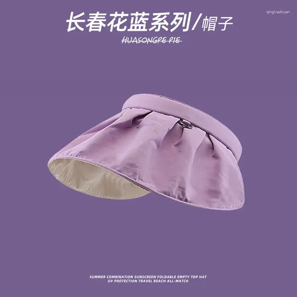 Caps de bola Catharanthus Roseus Blue Purple Series Baseball Tampa leve Taro Bucket Hat Summer Sun Protection Visor