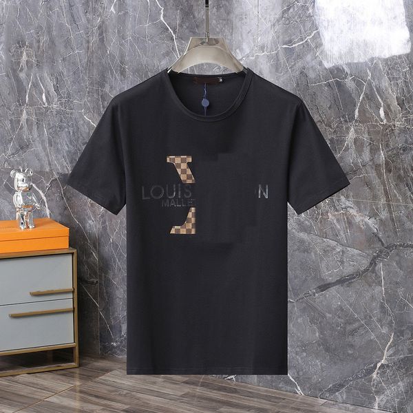 Mann Tee New 2024 Polo kurzärmeligster Designer Herrenhemd Reversbrief -Quality Top Casual Business Schlanker T -Shirt -Tops.