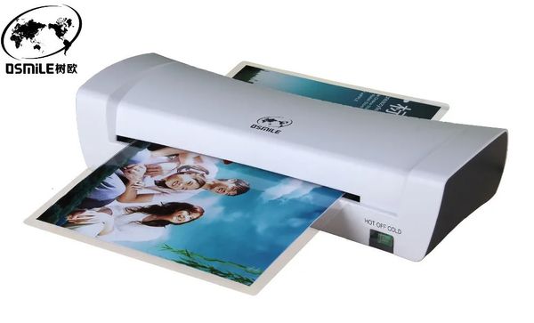 SL200 A4 e Máquina de Laminação a Frio Documento Po Cartões de Papel Imagem Pintura Laminador para Home Office UE 240102