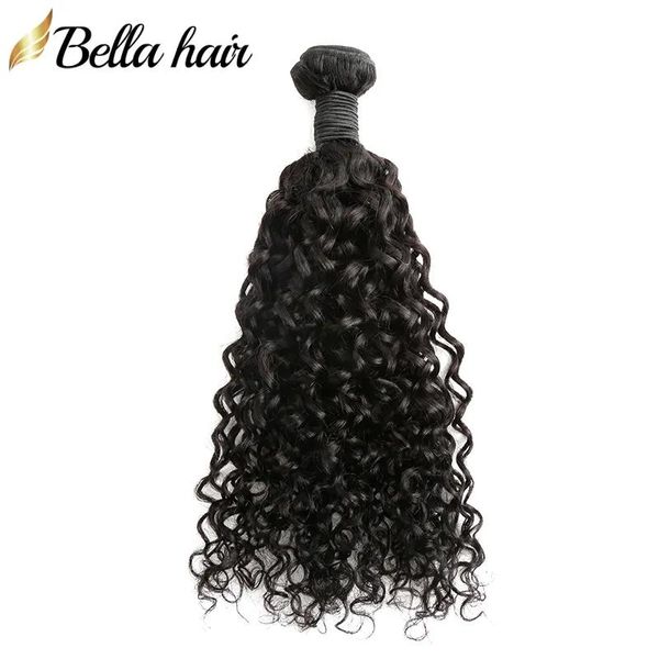 Tressen Bellahair mongolisches reines Haar Bündel lockig 100 Echthaar Tressen 10 28 Haarverlängerungen in natürlichen Farben Großverkauf