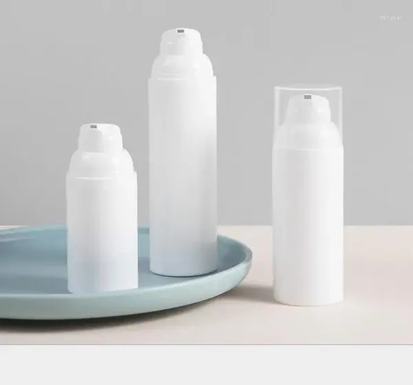 Бутылки для хранения 30 50 75 мл Безвоздушные бутылки с насосом-пустые пластиковые мини-байонетные крем-лосьоны с тонером Косметические туалетные принадлежности Контейнеры для жидкостей Банка