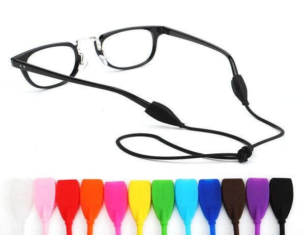 Красочная силиконовая веревка, противоскользящие цепочки для очков, спортивные очки для чтения, солнцезащитные очки, ремешок для шнура, держатель для шеи, повязка на голову, аксессуары7180239