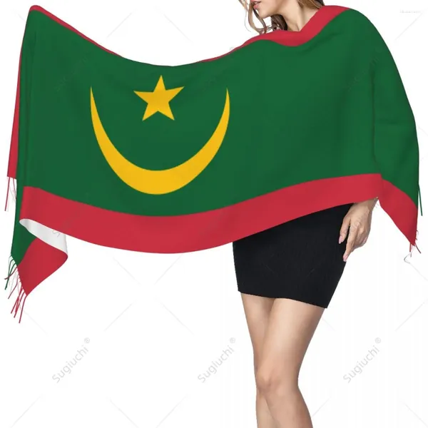 Schals Mauretanien Flagge Schal Pashmina Warm Schal Wrap Hijab Frühling Winter Multifunktions Unisex