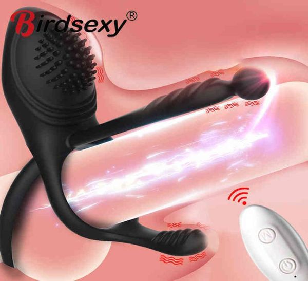 Nxy adulto sexo brinquedos pênis manga anel vibrador masculino atraso ejaculação clitóris estimulador remoto sem fio cockrings porducts loja 16700701