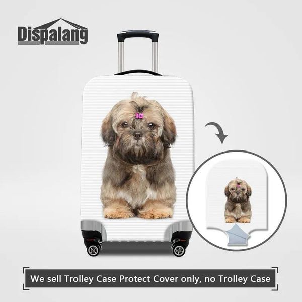 Accessori Custodie per bagagli da viaggio con design per cani Carlino per custodia protettiva elastica elasticizzata antipolvere da 1832 pollici per una valigia Fabbrica diretta