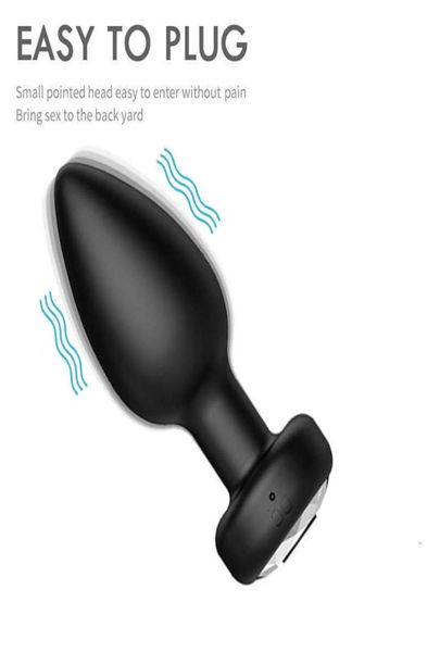 Brinquedo massageador de controle remoto sem fio vibrador anal brinquedo para homens mulheres plug masculino massagem próstata vagina g ponto vibrador ânus bunda adul6583827