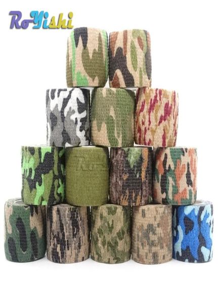 1 rotolo U Pick 45m5cm Impermeabile Outdoor Camo Trekking Camping Caccia Camouflage Stealth Tape Wraps8790290