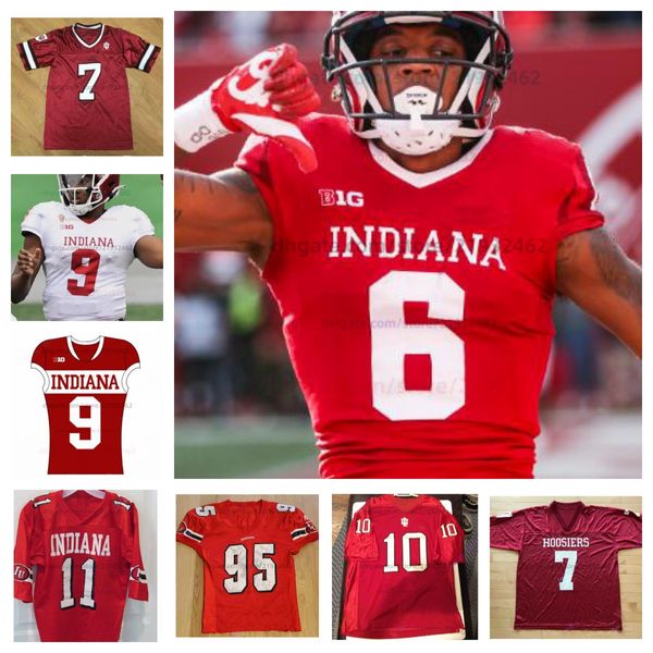 Passen Sie das Indiana Hoosiers Football Jersey College Chris Beaty Peyton Ramsey an, beliebiger Name, beliebige Nummer, Whop Philyor Allen Stallings IV Peyton Hendershot Donavan Hale