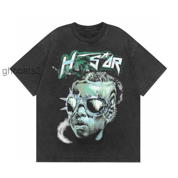 Tasarımcı Erkek T Shirt T-Shirt Hellstar Gelecek Kısa Kollu Tişört Yıkanmış Siyah Erkekler Kadın Kısa Çift Erkek Hip Hop Sokağı Top XDZW