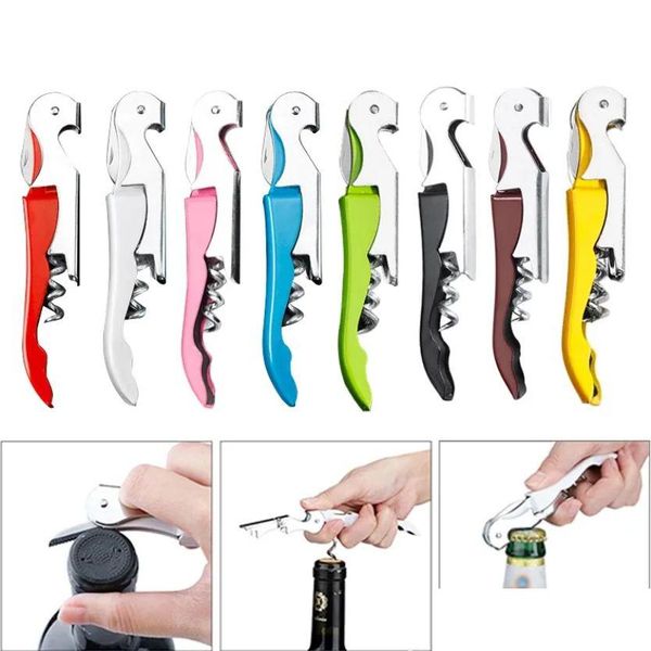 Apriscatole Mti-Funzionali 2 in 1 Bottiglia in acciaio inossidabile Tappo per vino Cavatappi Tappo per birra Gadget da cucina Accessori per bar Jn08 Drop Del Dhswu