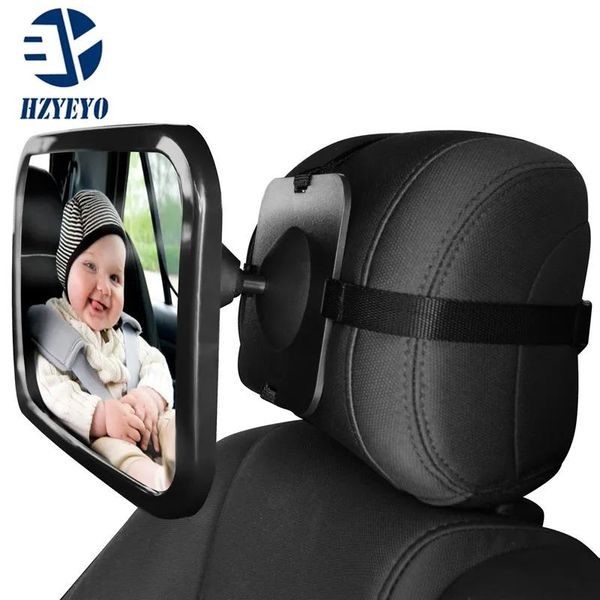 Acessórios Hzyeyo carro universal espelho retrovisor cadeira do bebê espelhos de segurança automática banco traseiro observar espelho acessórios interiores, d4015