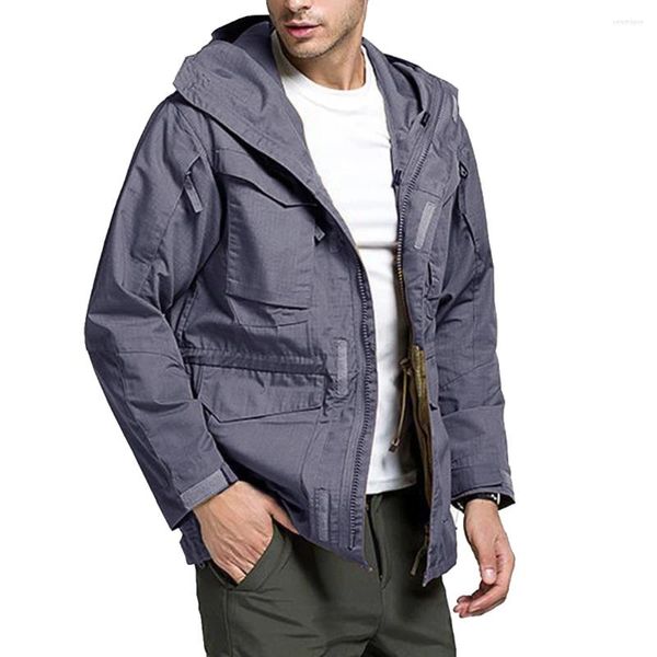 Jaquetas masculinas moda blusão jaqueta homens zíper bolso manga longa bombardeiro casual hoodies veste homme em linha reta magro hombre