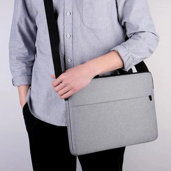 Valigette Borsa da uomo 15.6 14.3 Borsa da spalla impermeabile per laptop da 13.3 pollici per uomo Donna Borsa per computer vintage Custodia a manica maschile