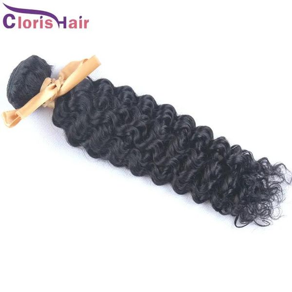 Amostra de tramas 1 pacote kinky encaracolado brasileiro virgem trama de cabelo barato jerry curl tissage cheveux humain costurar em extensões de cabelo humano rápido d