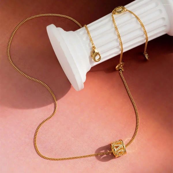 Collane con ciondolo Collana di cristallo di lusso bellissimo amore appeso cerchio per donne ragazze regalo gioielli all'ingrosso