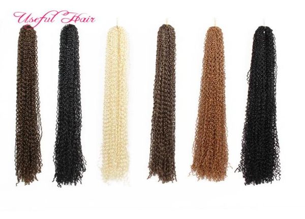 Zizi sintético tranças de crochê cabelo kinky encaracolado trança de cabelo micro trança extensões de cabelo de crochê marley para preto women4580835