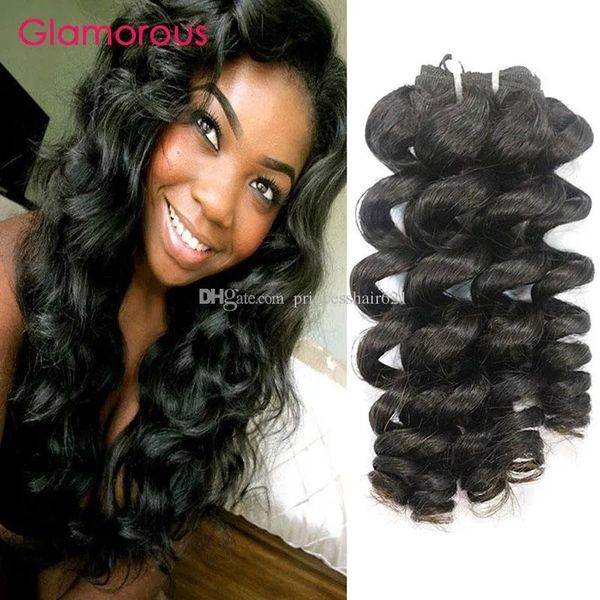 Trame Glamour capelli umani malesi tesse 4 pacchi Trame di capelli ondulati Capelli umani originali 1234 pollici Onda peruviana malese dell'Oceano Indiano