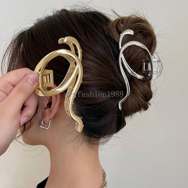 Mode Einfache Metall Klaue Clips Frauen Unregelmäßige Geometrische Form Haarnadeln Haar Clips Täglichen Headwear Haar Zubehör