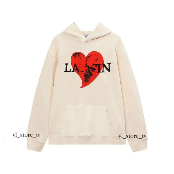 Lanvin Herren-Kapuzenpullover, Sweatshirts, Lanvin-Hoodie-Sweatshirts, Designer-Pullover, Herren- und Damen-Sweatshirt, Buchstaben-Spot-Print, Lanvins-Schuh 7983