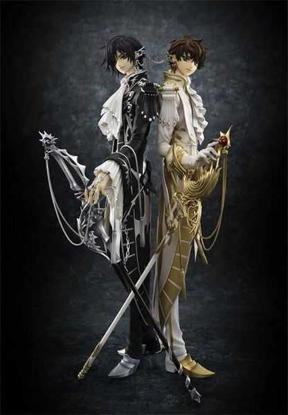 Brinquedo de descompressão código geass lelouch da rebelião lelouch lamperouge e suzaku kurugi r2 braçadeira pvc figura ação modelo col