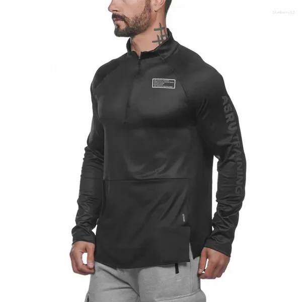 Felpe con cappuccio da uomo Felpa da palestra da uomo Giacca sportiva da fitness Camicia da allenamento per bodybuilding Manica lunga da jogging Abbigliamento sportivo Abbigliamento da allenamento per uomo