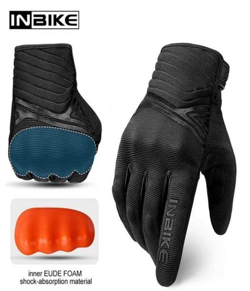 INBIKE Hard Shell Защита Мотоциклетные Перчатки Мужские Противоударные Утолщенные TPR Palm Pad Мотоцикл для Езды Мото 2111247718985