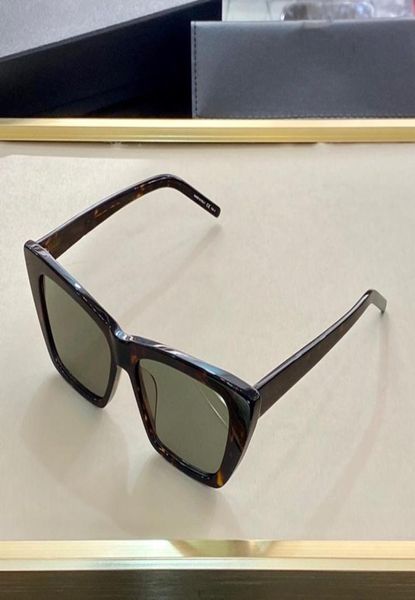 Novos óculos de sol moda feminina triângulo olho de gato quadro completo sl276 modelo popular uv400 lente estilo verão preto branco cor vermelha vem wi5798448