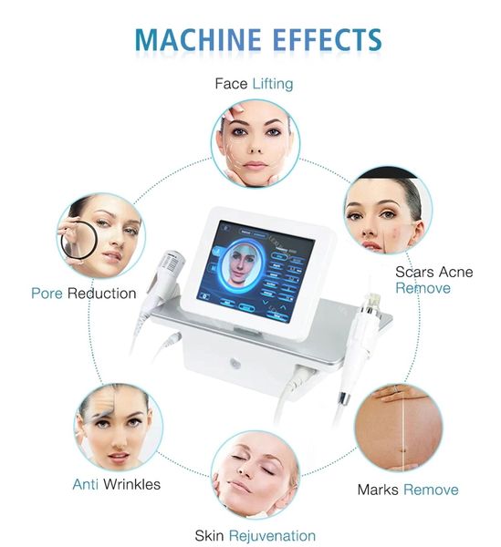 Microneedling 2 in 1 RF Macchina rassodante e per la crescita della pelle per la rimozione dell'acne e delle rughe, sollevamento e cura