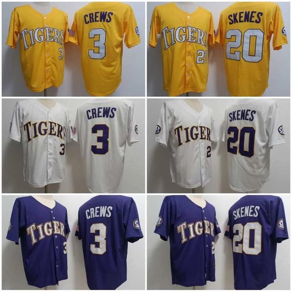 Veste LSU Tigers 3 Dylan Crews Jerseys 2023 World Series Championship 20 Paul Skenes Brayden Jobert Tre Morgan Alex Bregman White Jake F