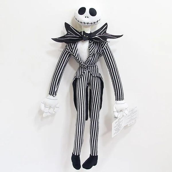 Bonecas de pelúcia 50cm o pesadelo antes do natal jack skellington brinquedos de pelúcia boneca esqueleto jake brinquedos de pelúcia para crianças criança