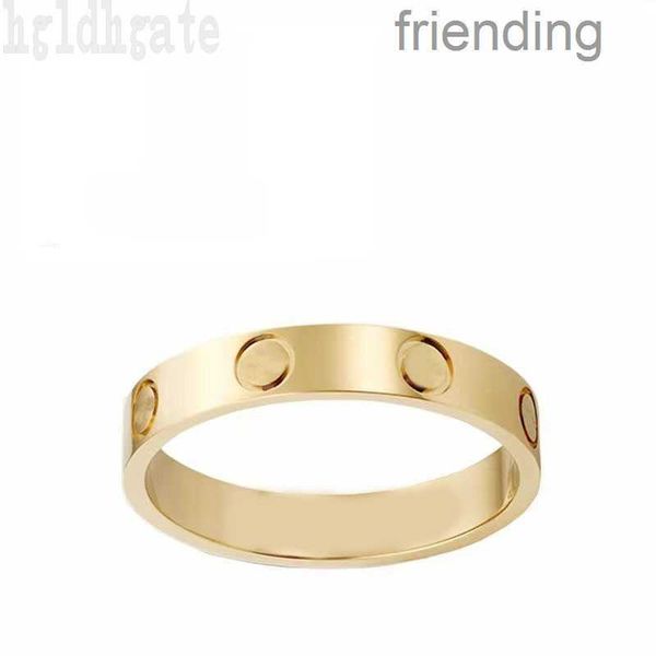Cristais decoratiom anel masculino luxuoso cor dourada designer anel de casamento amor bague para mulher multitamanho gelo parafuso simplicidade anel de casamento noiva ZB010 E23 YL7Y