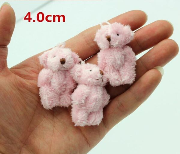 10 stück 4 farben 40 cm mini Joint Teddybär Plüsch Hochzeit BOX spielzeug puppe Kleidungsstück Haar Zubehör decor doll5766327