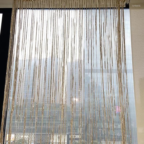 Cortina 2024 string flash linha brilhante borla porta janela quarto divisor valance tratamento decoração para casa cortinas