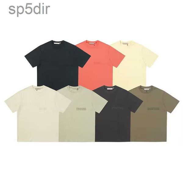 Yeni 3D Mektup T Shirt Ess Moda Tasarımcı Erkek ve Kadın Çift% 100 Pamuklu Sıcak eriyik Baskı AB Boyutu Sokak Giyim Toptan Fiyatı 23 Renkler HDZ8