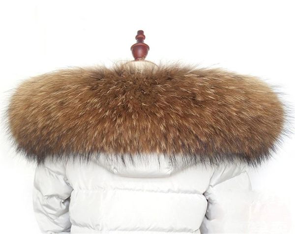 Sciarpa con collo in pelliccia calda invernale vero procione 100 sciarpa in pelliccia naturale scialle moda cappotto caldo accessori cappotto L109605098