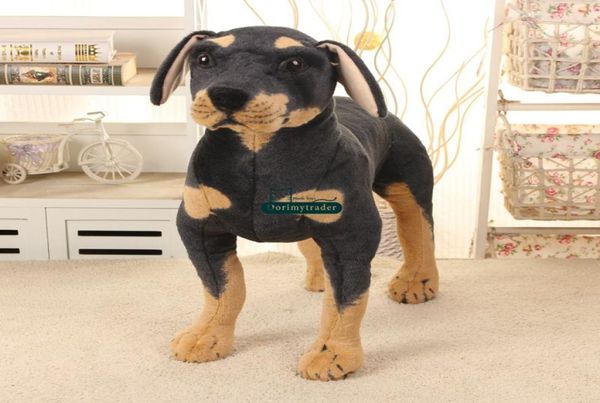 Dorimytrader Neues großes simuliertes Tierhund-Plüschtier, 68 cm, gefüllt, weich, niedlich, Cartoon-Hunde-Puppe, Kindergeschenk, 68,6 cm, DY616782143226