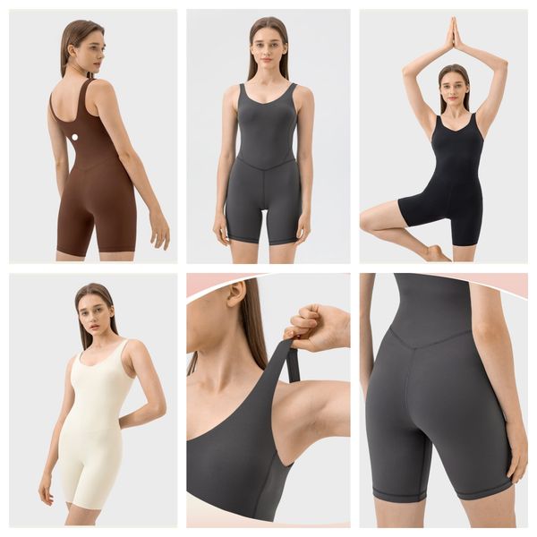 LU-1866 Duplo seis cintura fina forma emagrecimento macacão feminino barriga elevador yoga pilates macacão